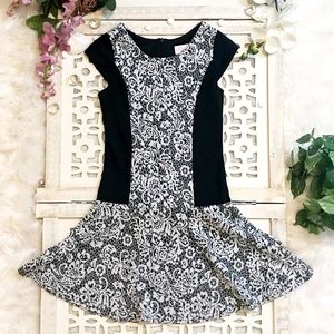 Bloome black and white girls dress size 12